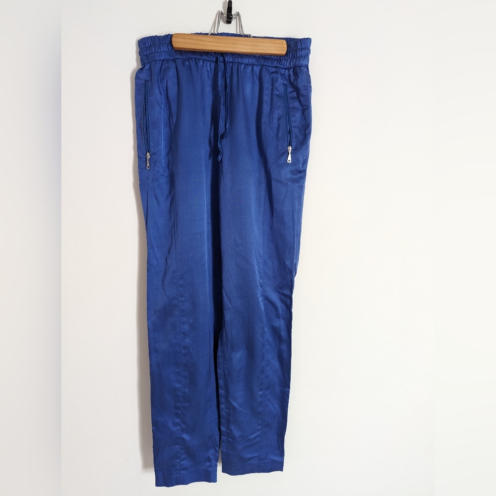 Basler silk pants, Size 34 (size S), blue